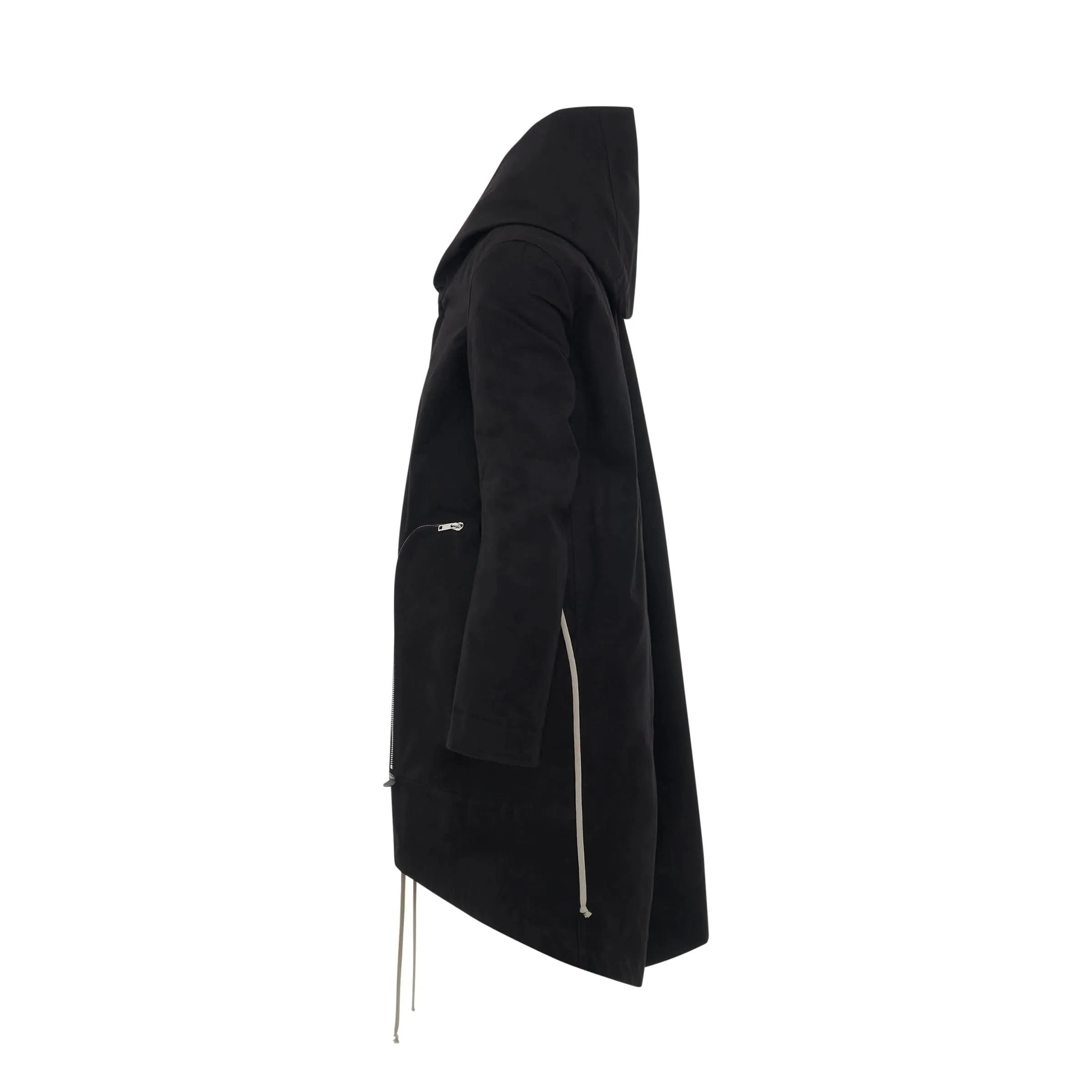 Bahaus Fishtail Padded Parka in Black