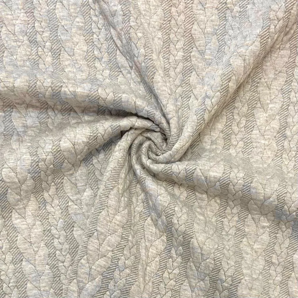 Cable Knit Jersey Fabric