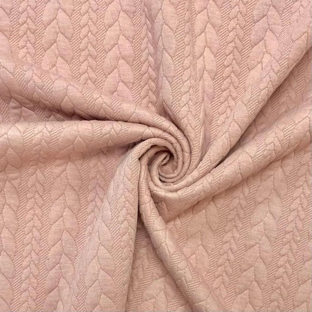 Cable Knit Jersey Fabric