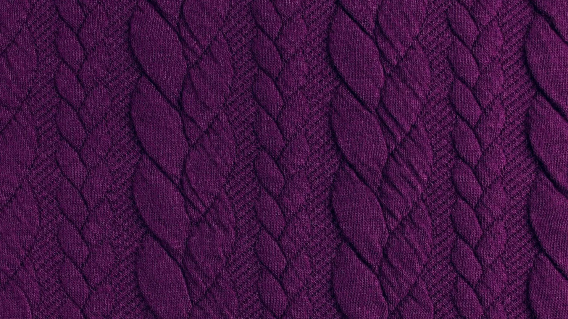 Cable Knit Jersey Fabric