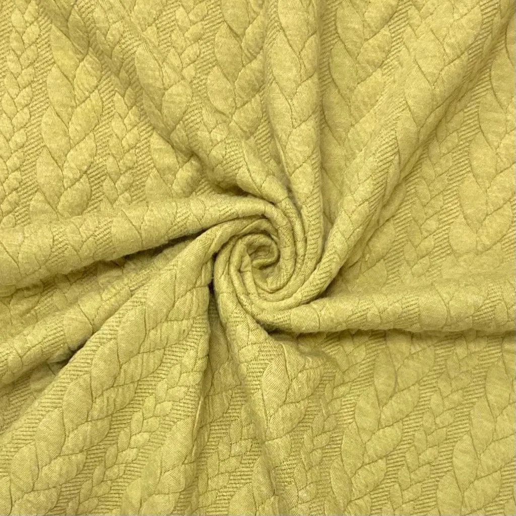 Cable Knit Jersey Fabric