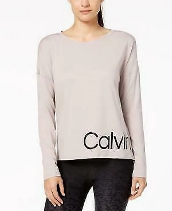 CALVIN Klein Performance Logo Relaxed Cropped T-Shirt