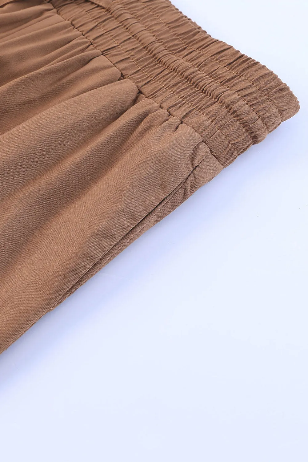 CARAMEL LATTE WIDE LEG PANTS