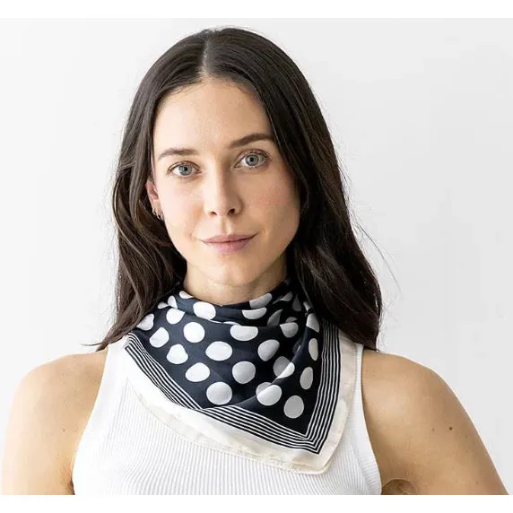 Dot Silky Neck Scarf