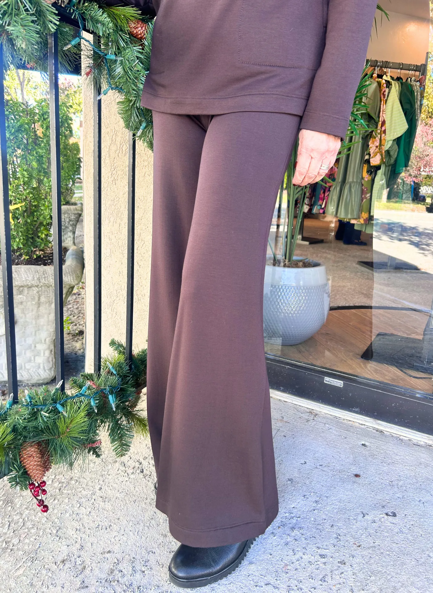 Fleece Lined Wide Leg Pant