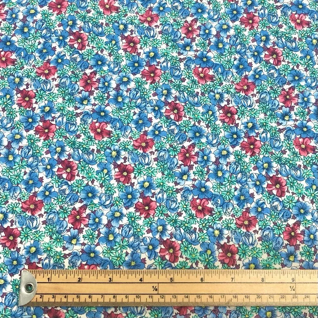 Floral Bloom Cotton Lawn Fabric