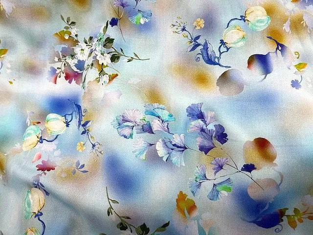 Floral Bulbs - Printed Viscose