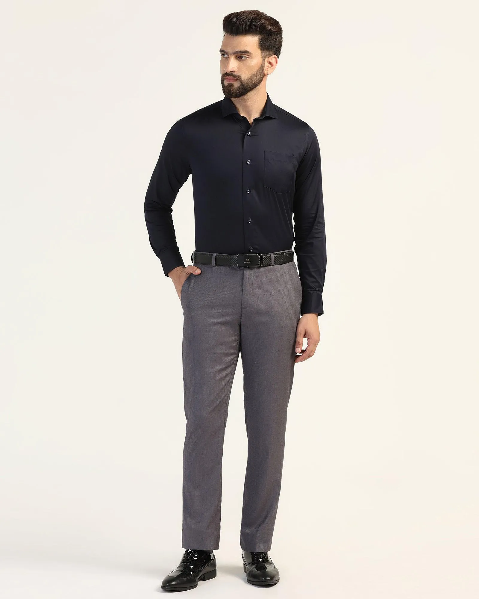 Formal Navy Solid Shirt - Fusion