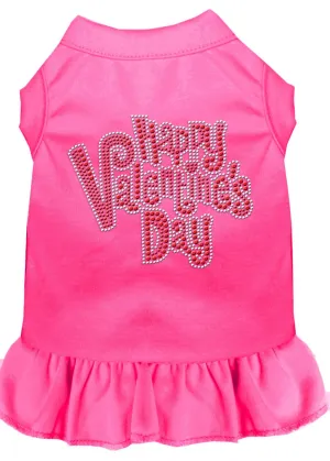 Happy Valentines Day Rhinestone Dress Bright Pink Xxl (18)