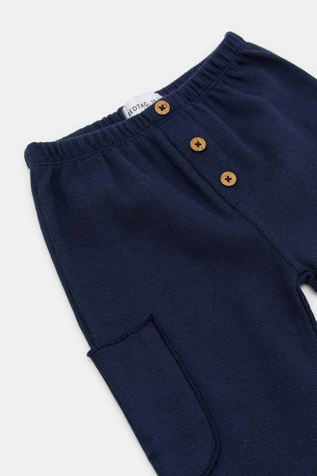 Infant Boys Navy And Blue Casual Set (3 Piece)