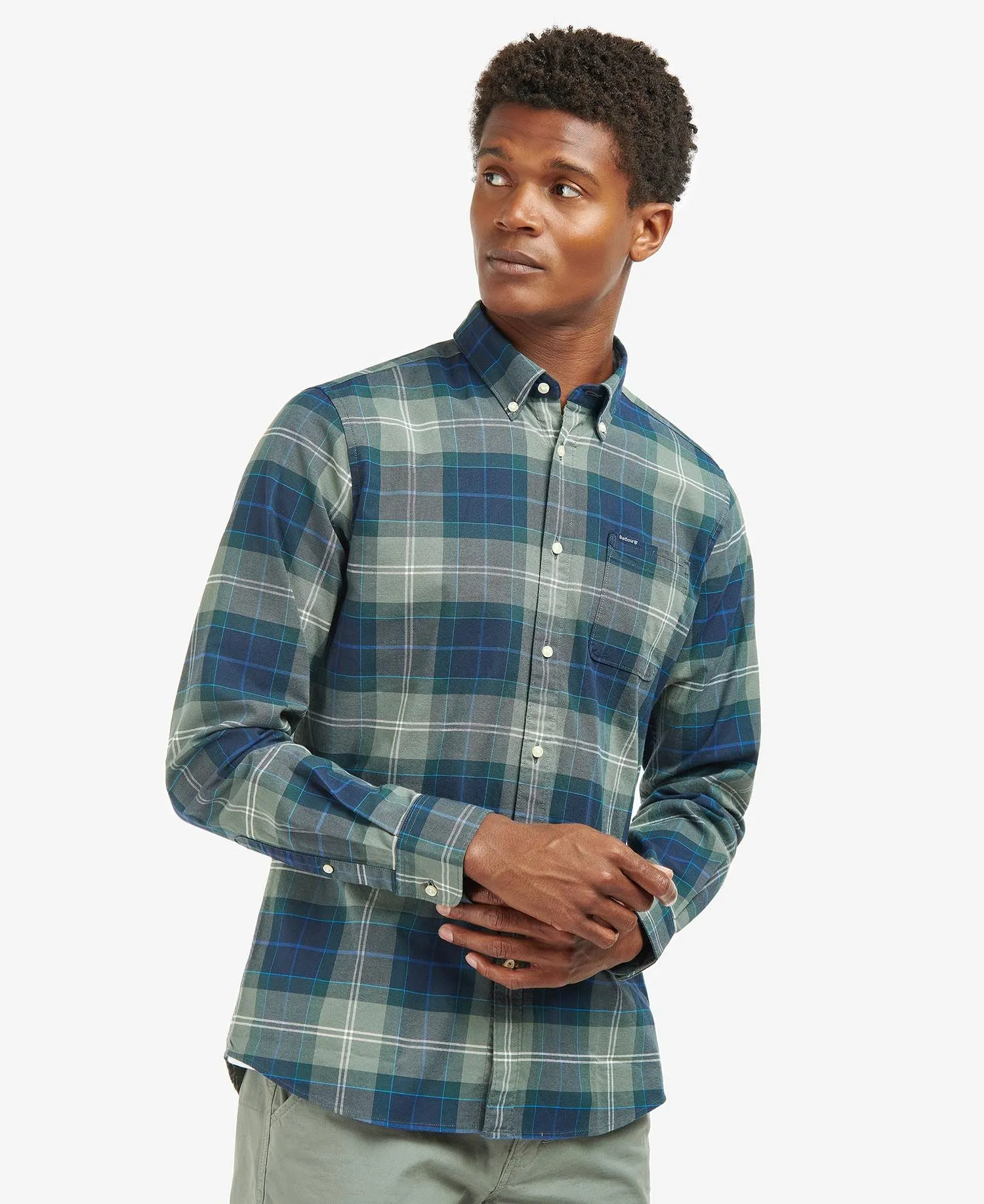 Lewis Tailored Shirt - Kielder Blue Tartan