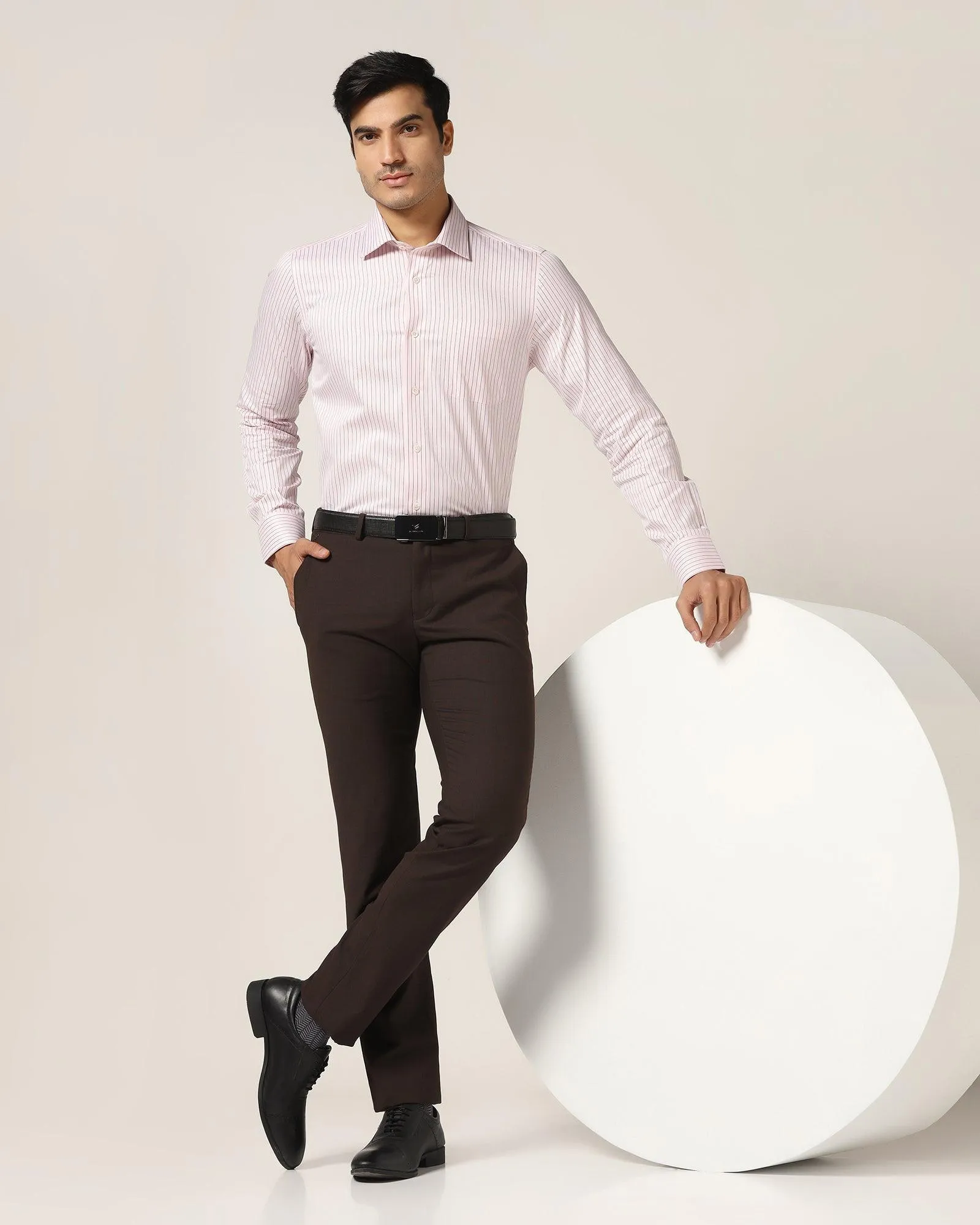 Luxe Formal Pink Stripe Shirt - Avian