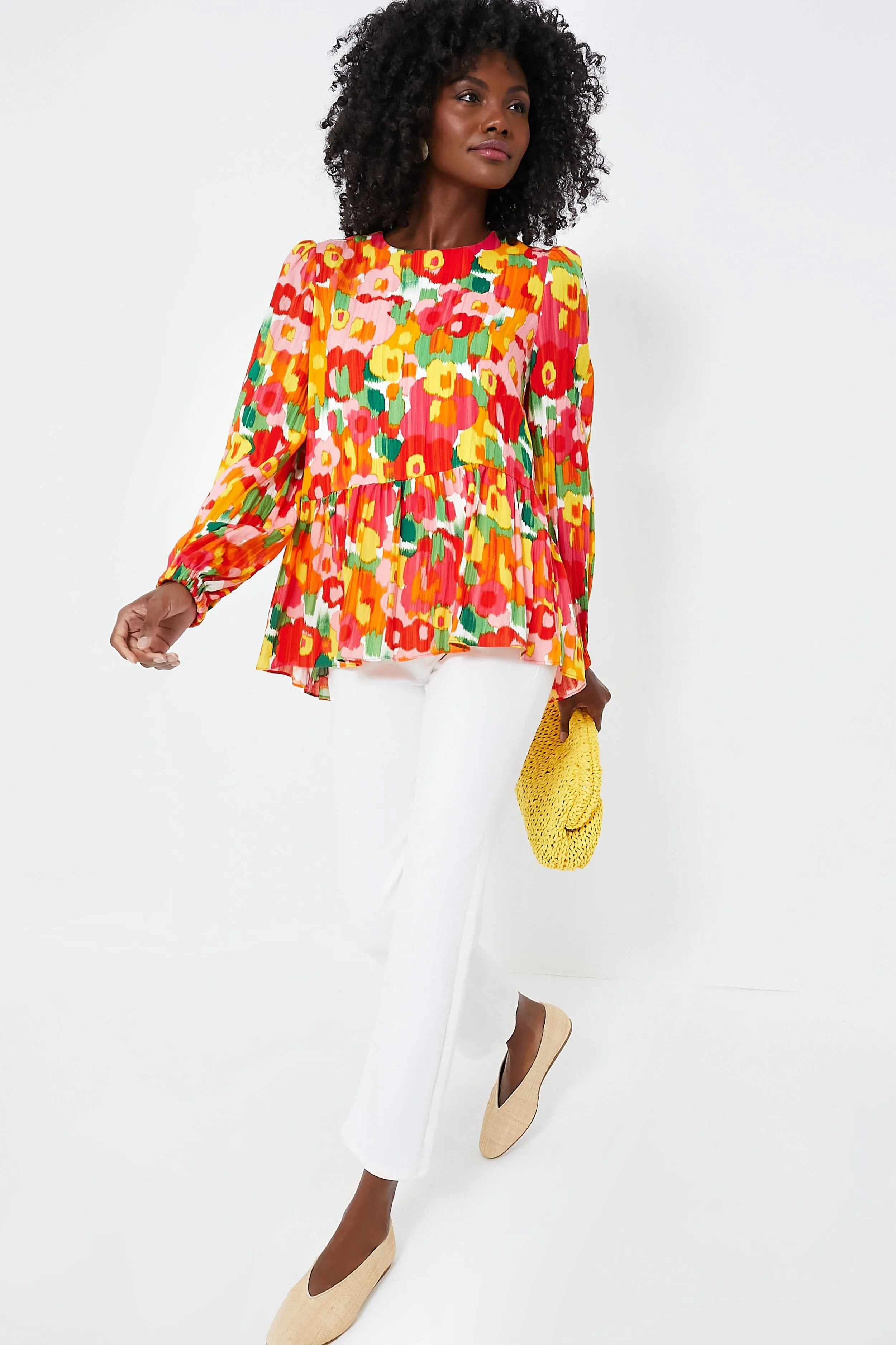 Magnolia Watercolor Carlota Blouse