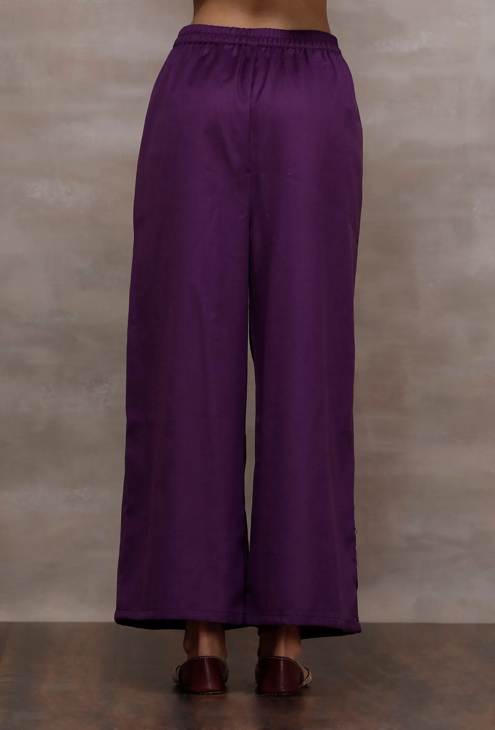 Mastani Purple Wool Pants