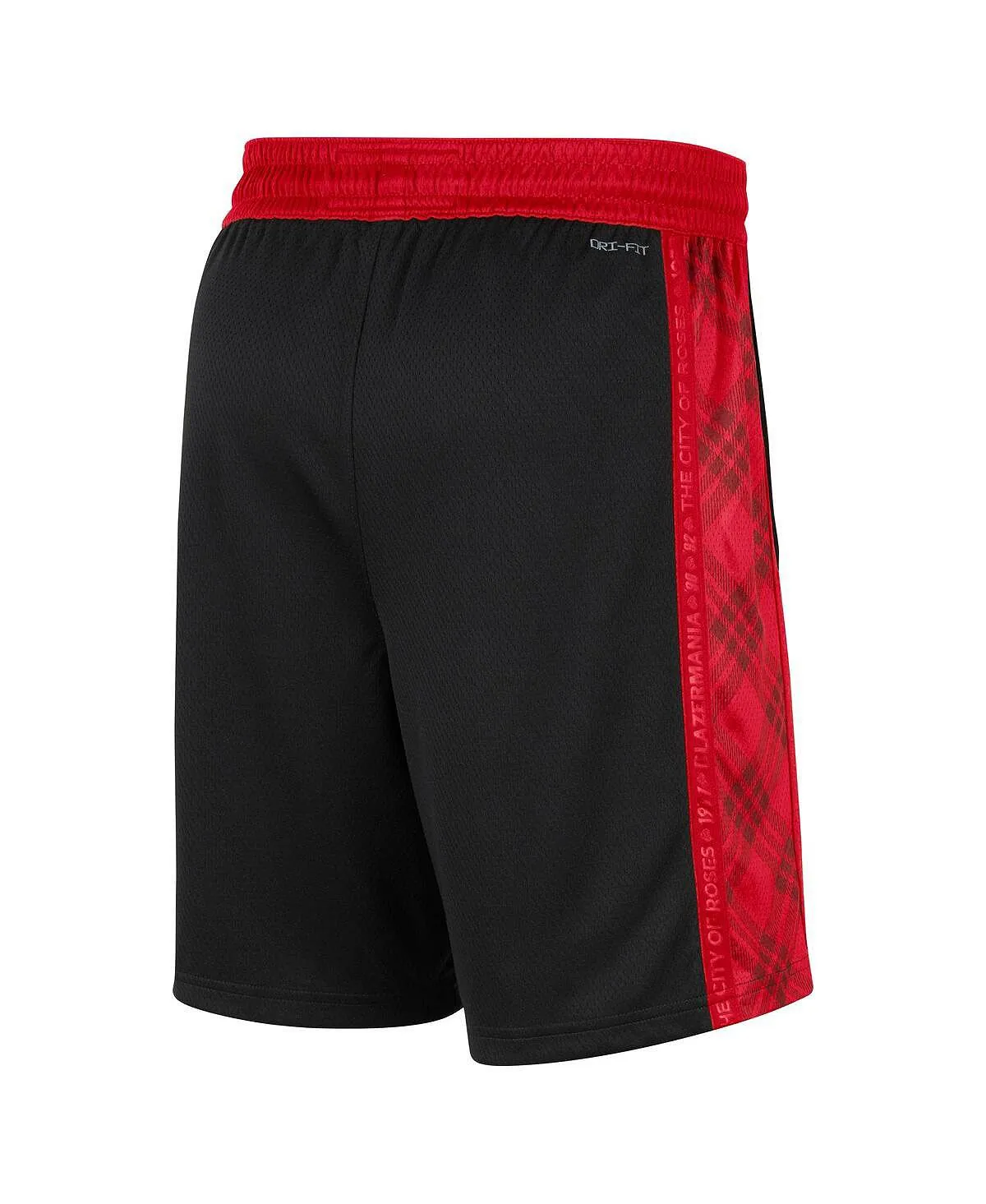 Men's black and red portland trail blazers 2021/22 city edition swingman Nike shorts, multi