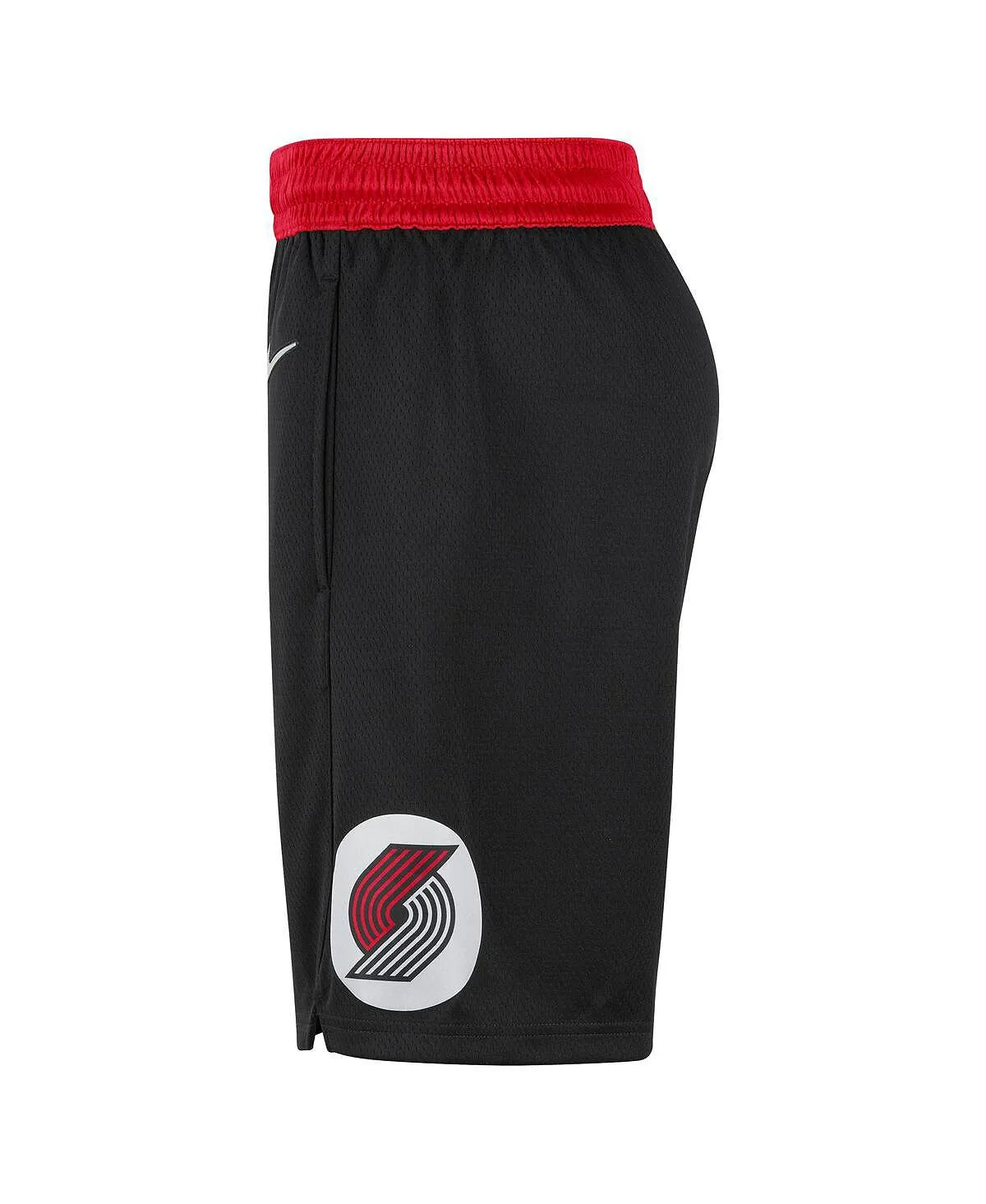 Men's black and red portland trail blazers 2021/22 city edition swingman Nike shorts, multi