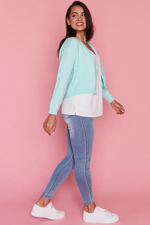 Norma Mint Cardi