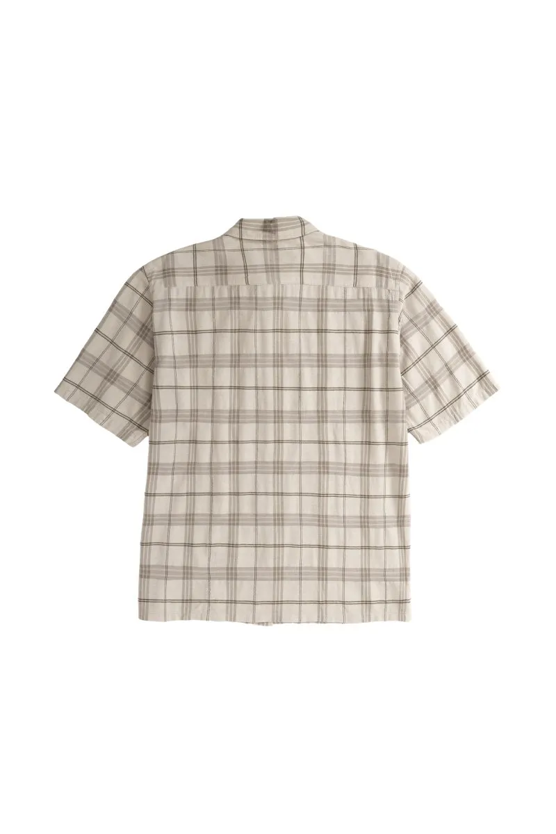 Norse Ivan Relaxed Textured SS Shirt Oatmeal