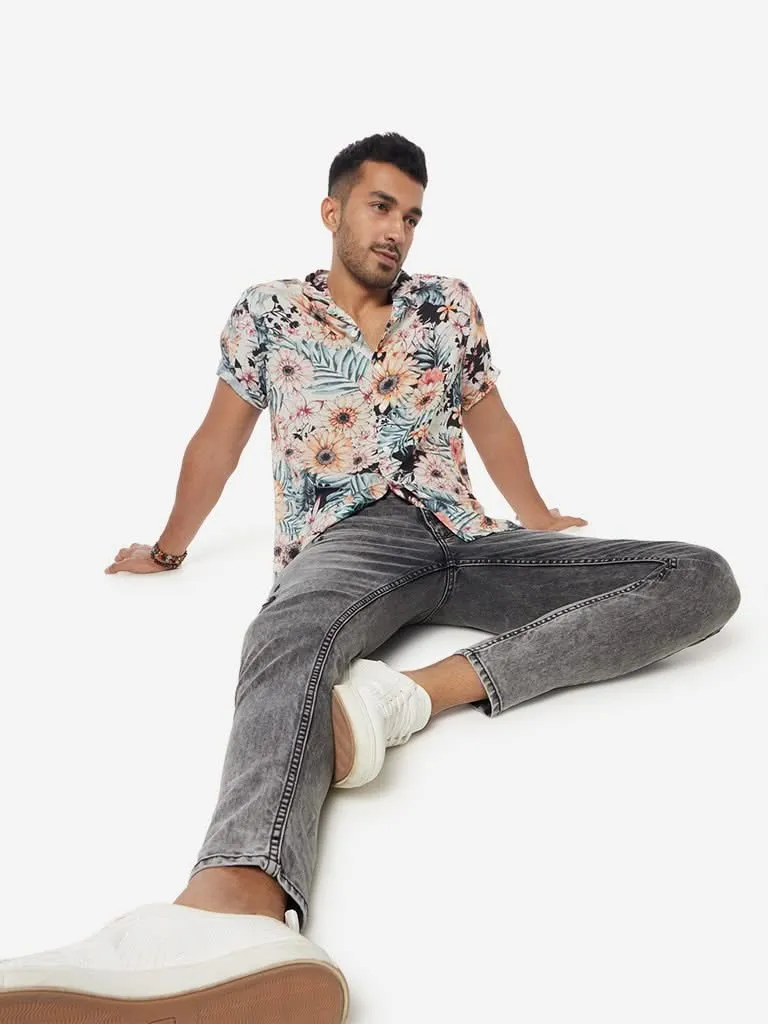 Nuon Multicolour Floral Relaxed-Fit Shirt