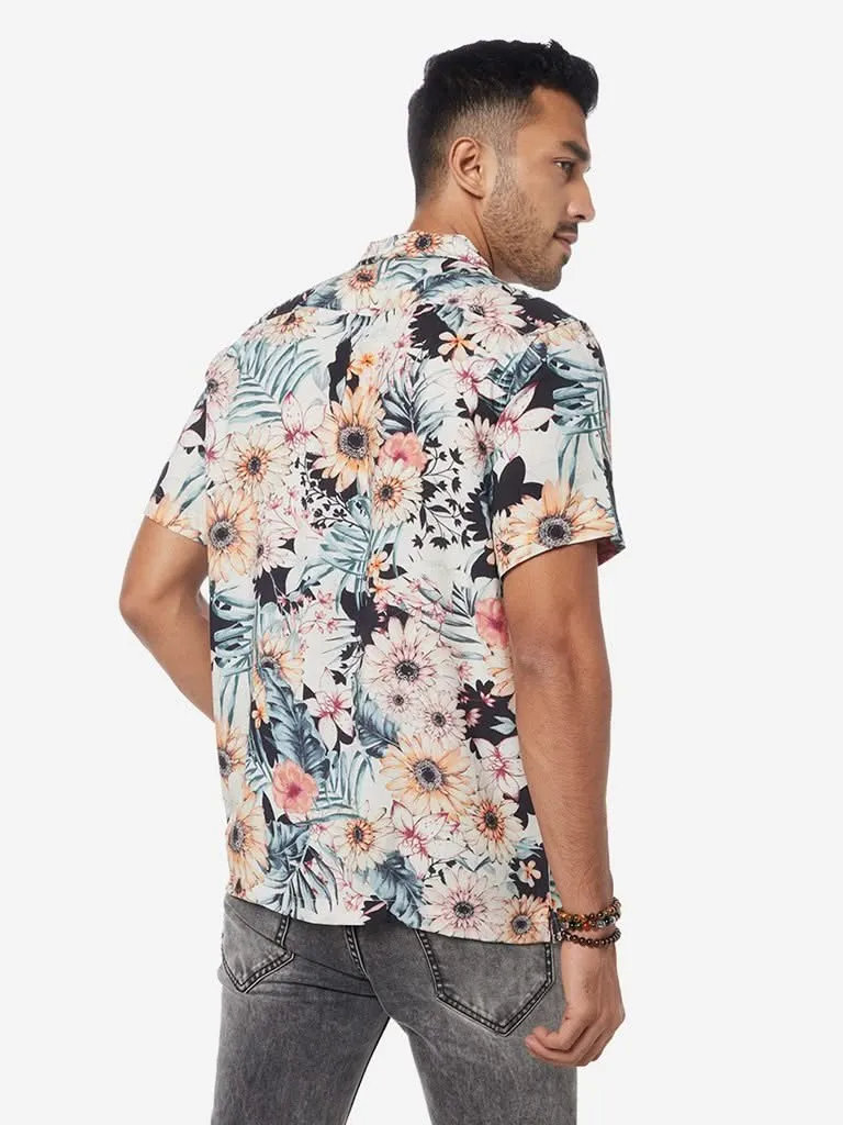 Nuon Multicolour Floral Relaxed-Fit Shirt