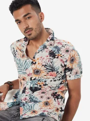 Nuon Multicolour Floral Relaxed-Fit Shirt