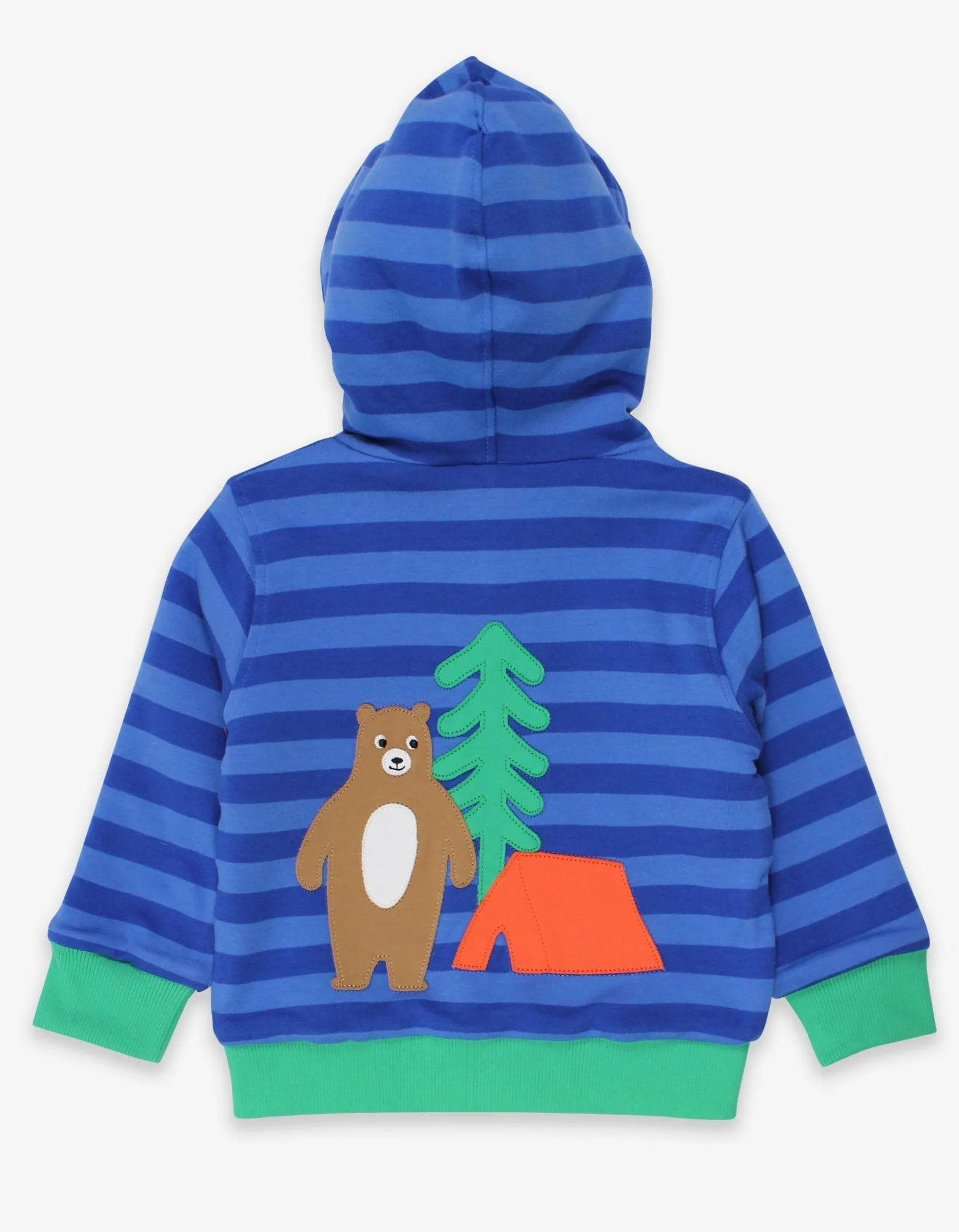 Organic Camping Bear Applique Hoodie