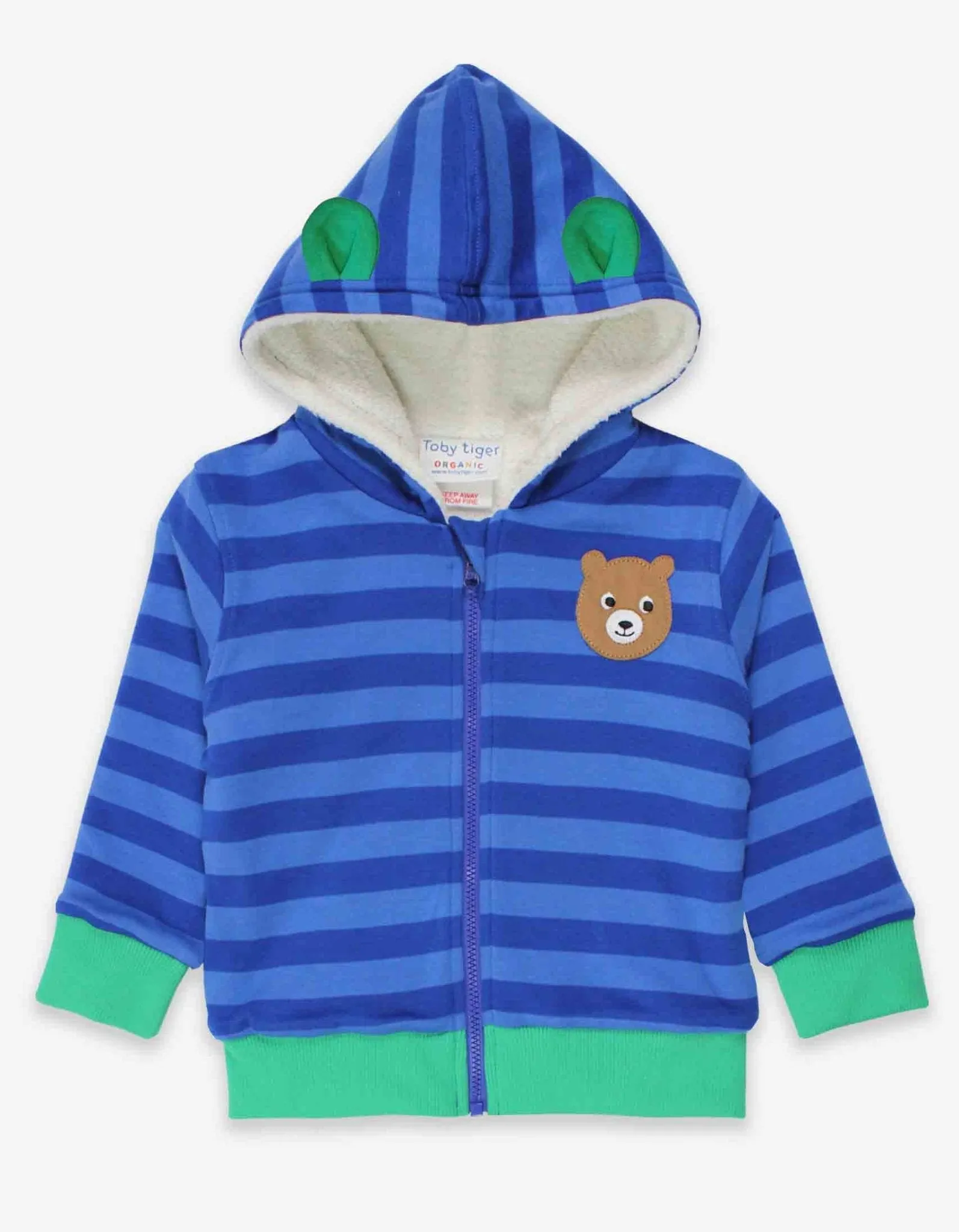 Organic Camping Bear Applique Hoodie