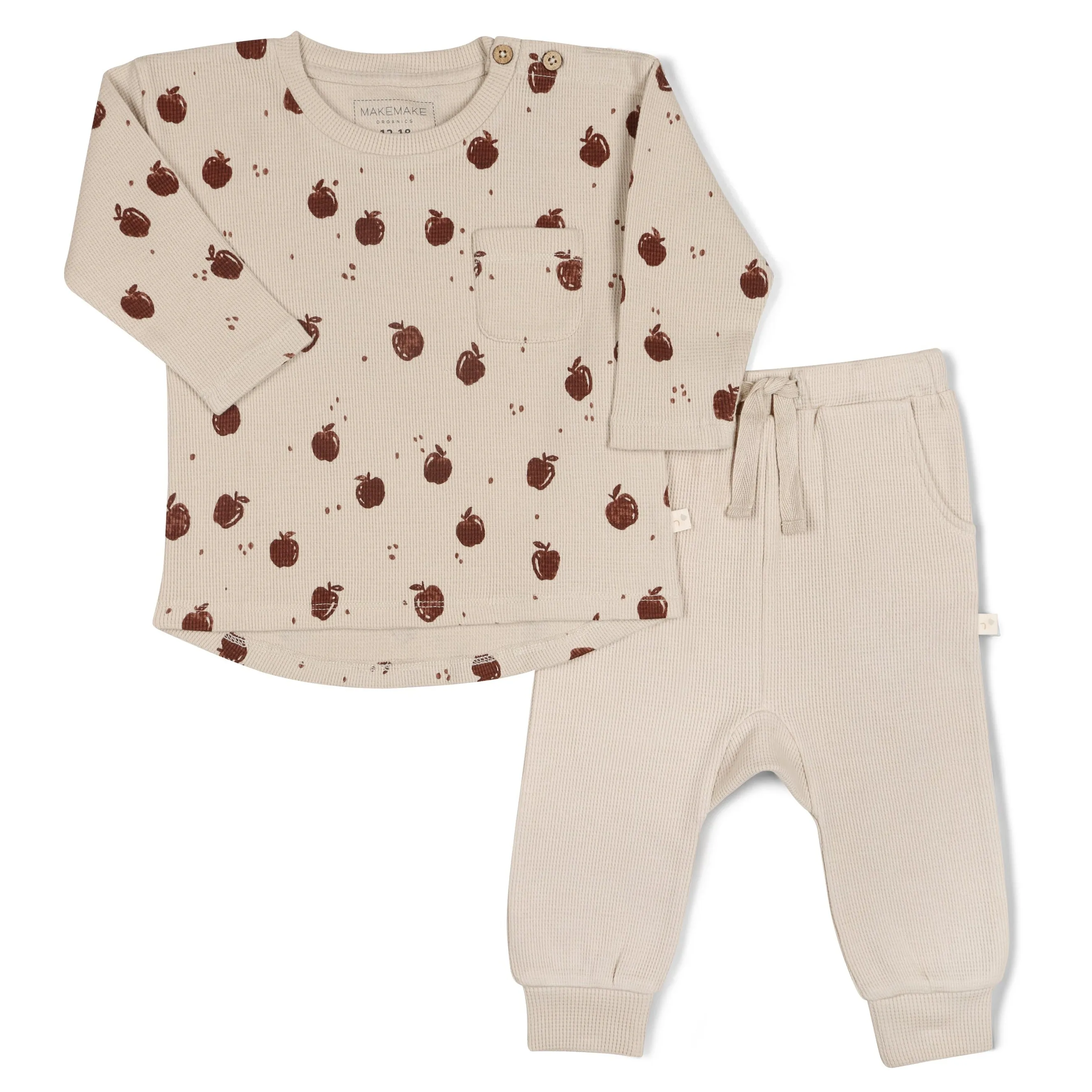 Organic Long Sleeve Tee & Pant Set - Orchard