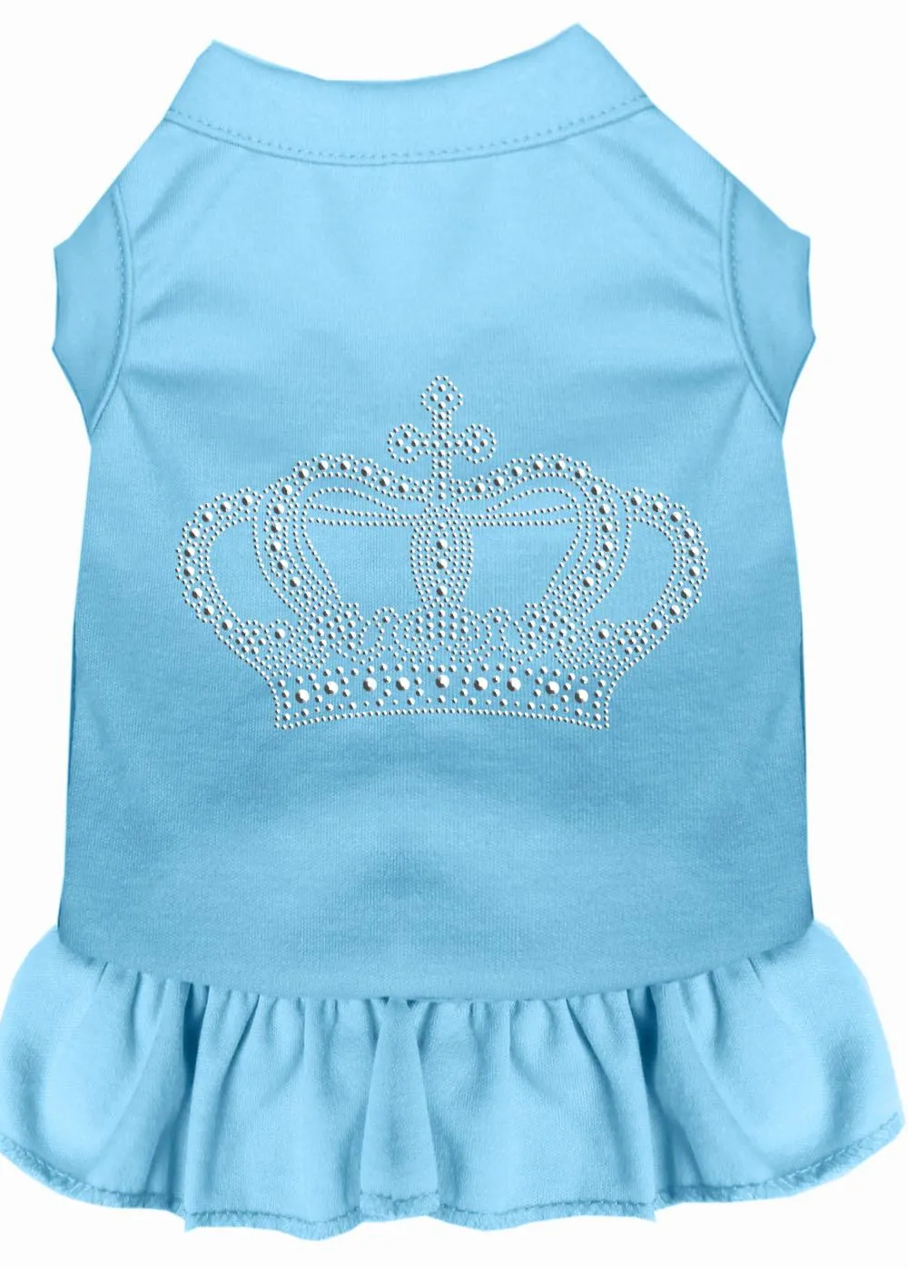 Rhinestone Crown Dress Baby Blue Med (12)