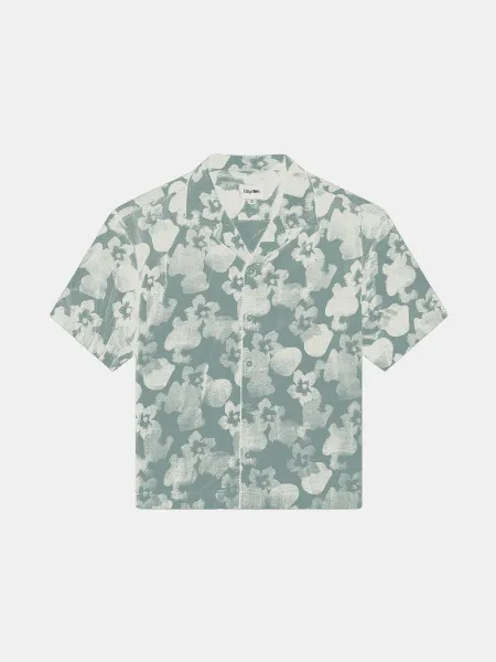 RHYTHM MEN'S RELAXED FLORAL CAMO SS SHIRT