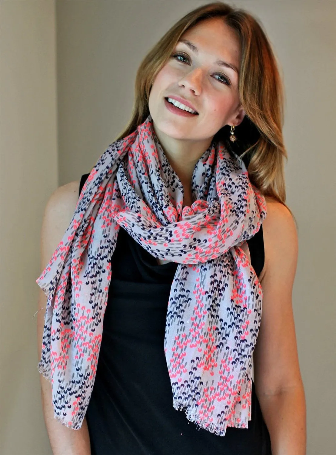 Scarlett Abstract Floral Scarf