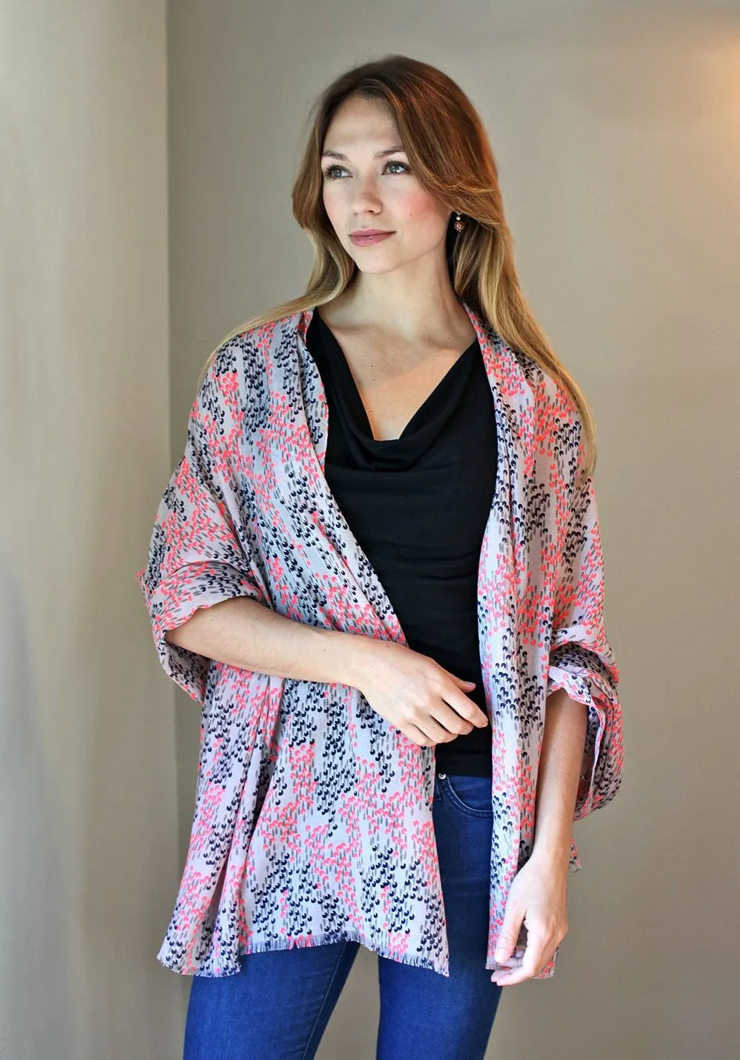 Scarlett Abstract Floral Scarf