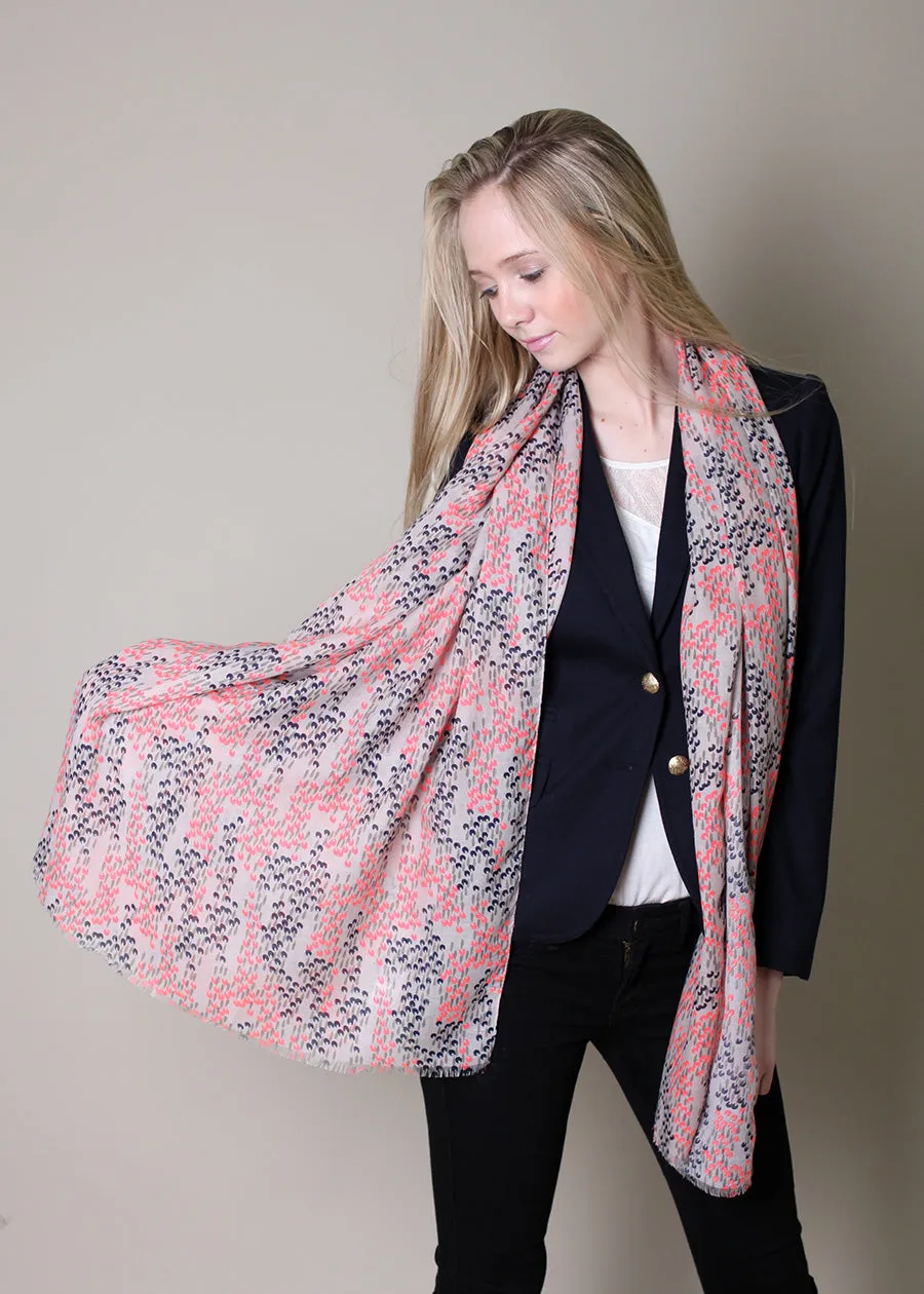 Scarlett Abstract Floral Scarf