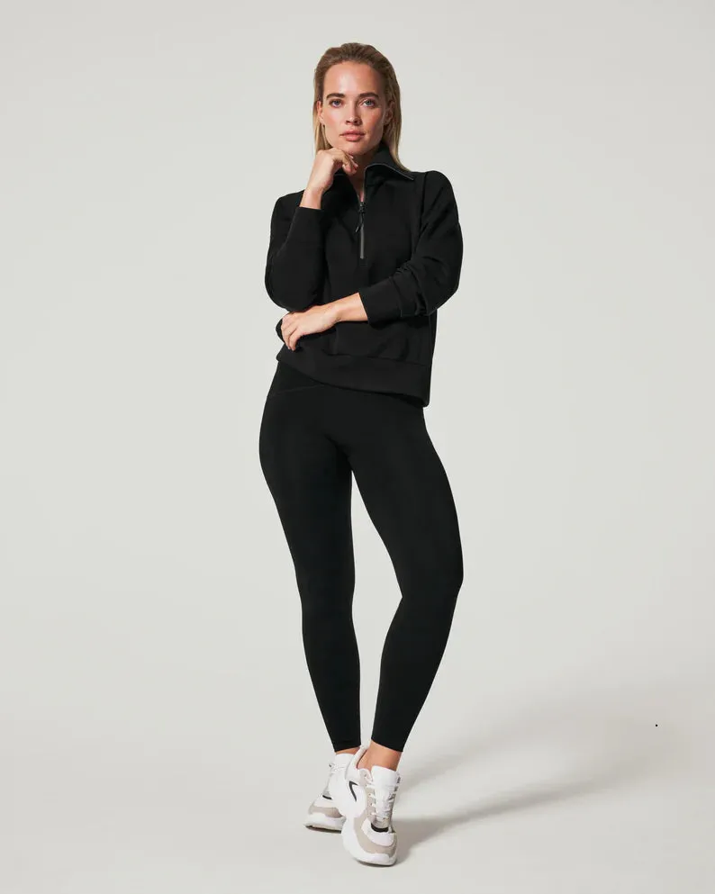 Spanx AirEssentials Black Half Zip