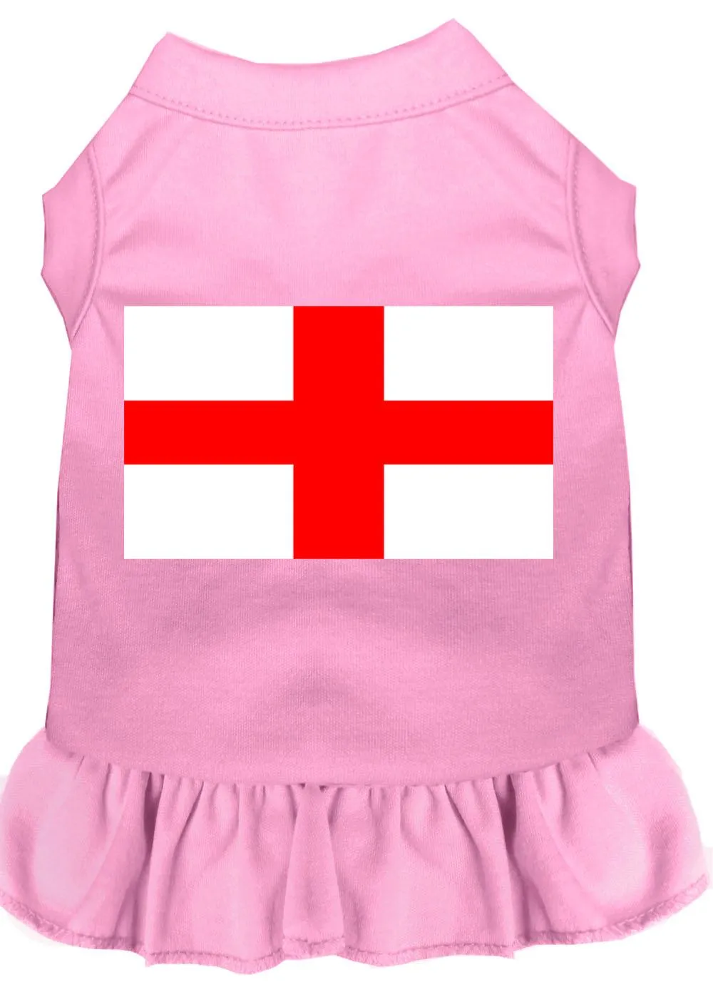 St. Georges Cross Screen Print Dress Light Pink Lg (14)