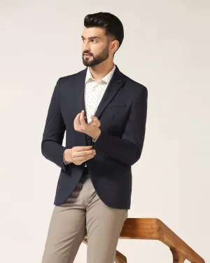 TechPro Formal Navy Solid Blazer - Sein