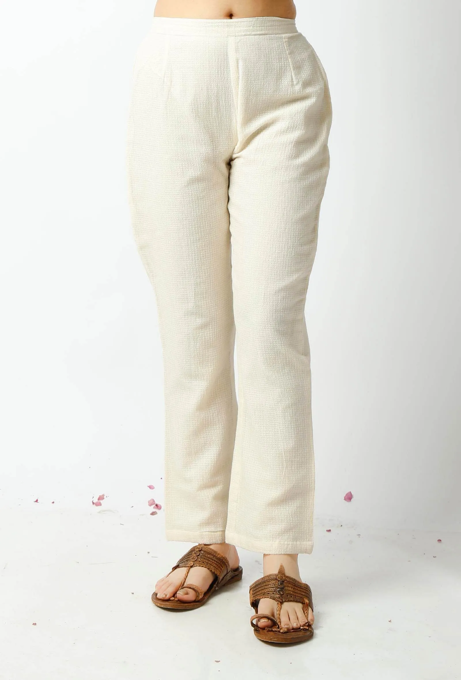 The Summer White Kota Pant