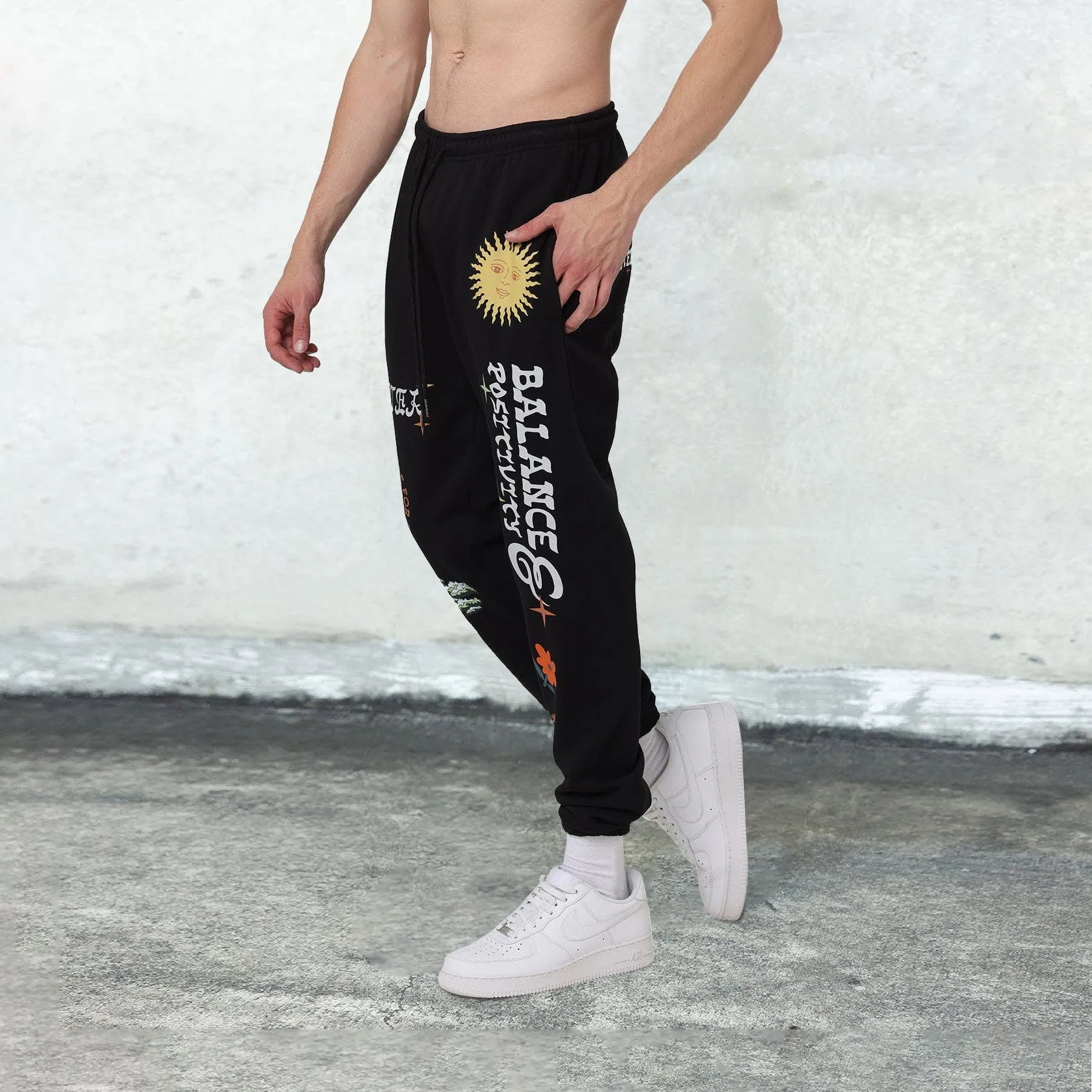 Trendy hip-hop retro street sweatpants