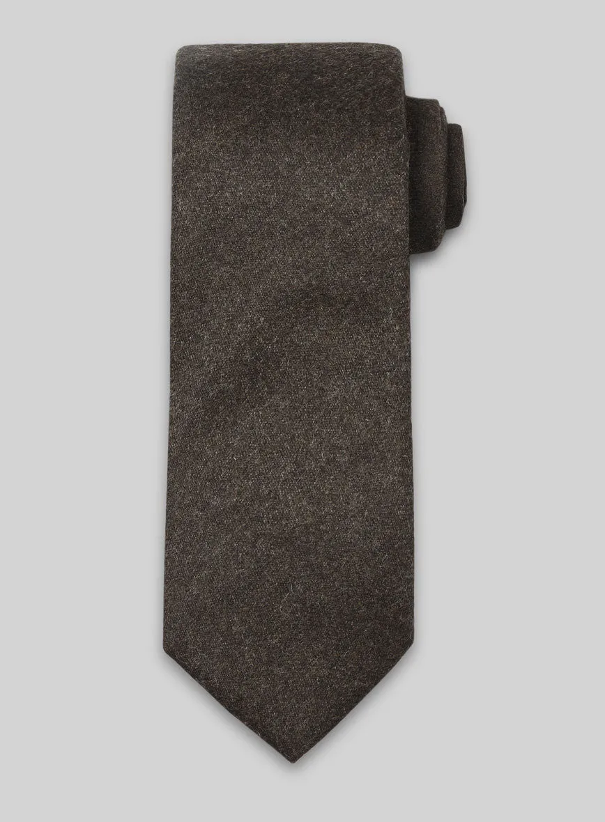 Tweed Tie - Lt Wt Dark Brown