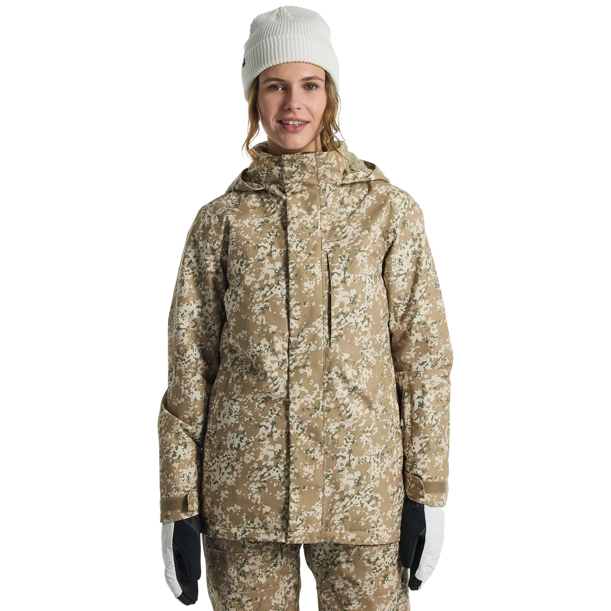 W JET RIDGE JACKET SNOWFALL CAMO