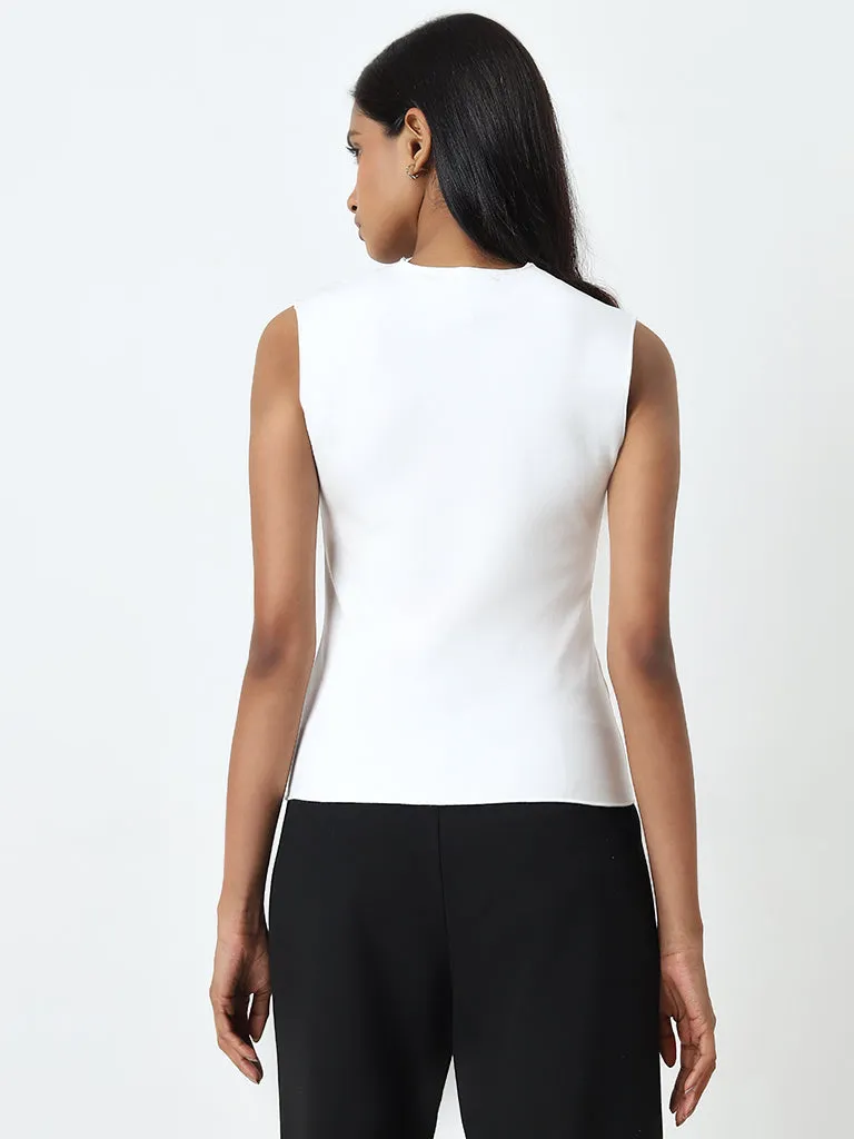 Wardrobe White Ruched Top