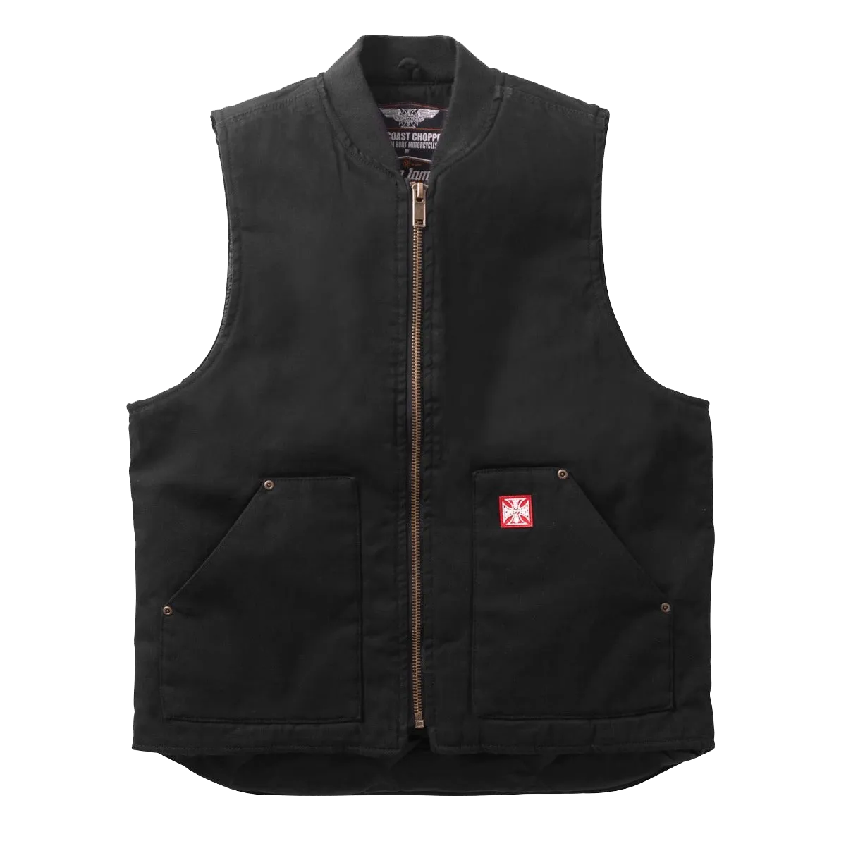 WCC HEAVY DUTY CANVAS WORKVEST - BLACK