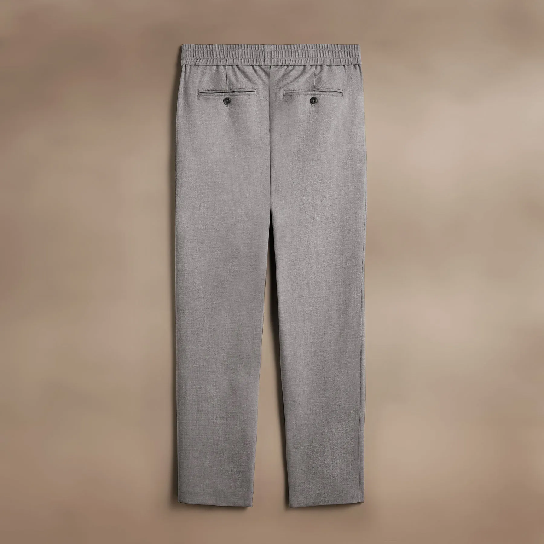 Wool Blend Trouser - Heather Grey