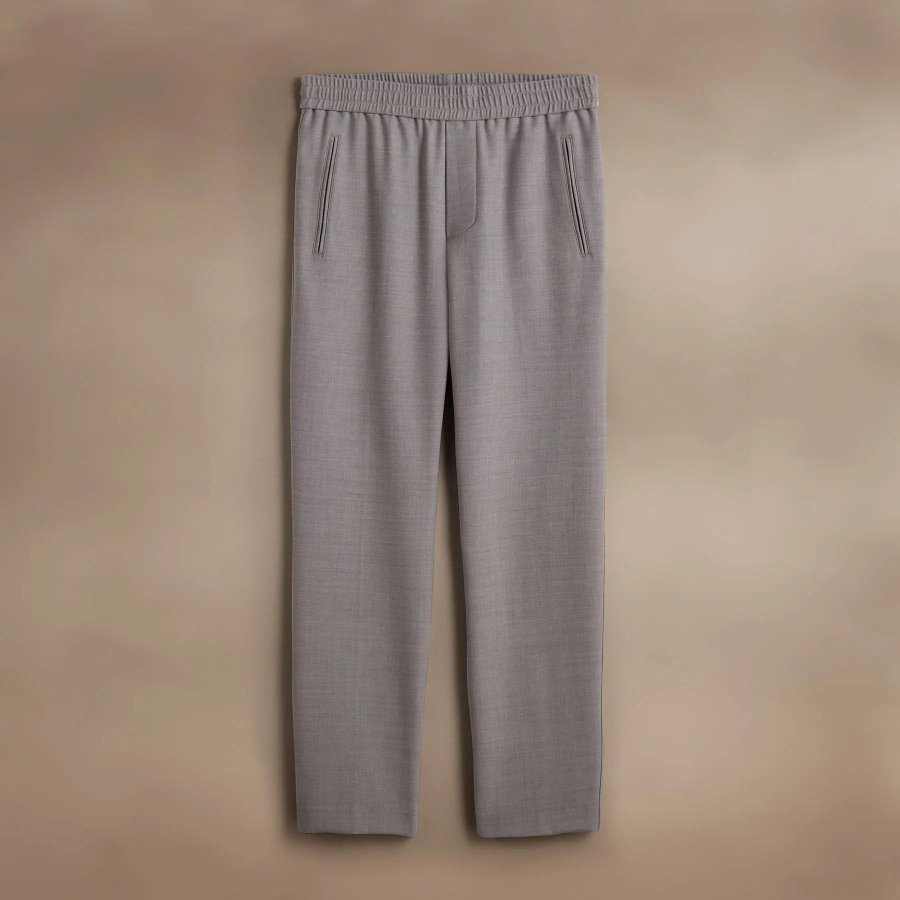 Wool Blend Trouser - Heather Grey